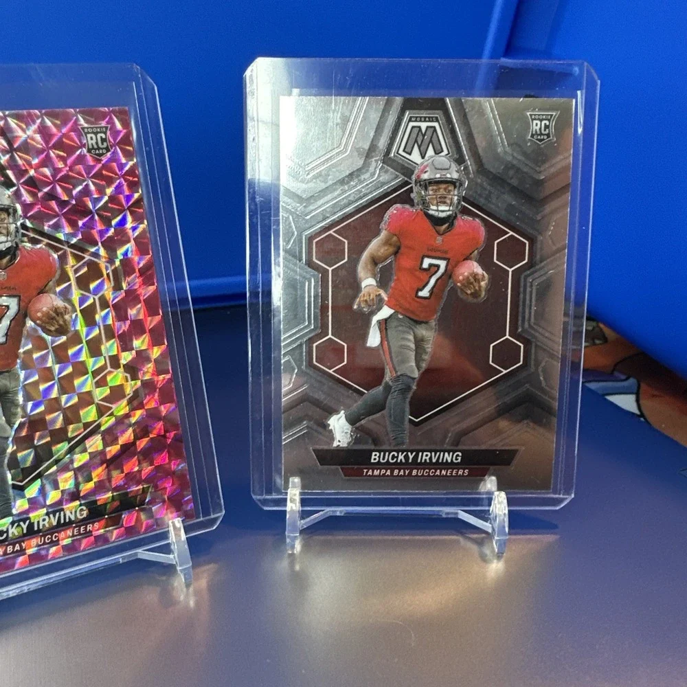 2024 Panini Mosaic - Bucky Irving #385 Pink Camo Mosaic Prizm (RC) And Lot Of RC